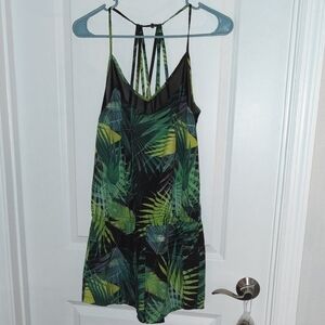 Fabletics Tropical Leaf Print Lightweight Romper